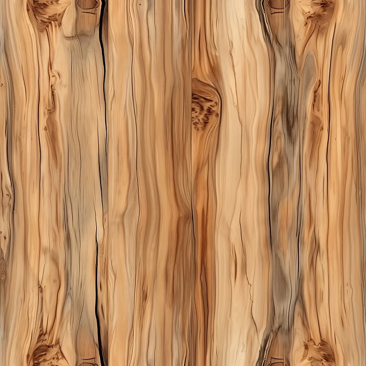 Light Pine Wood Planks with Natural Knots and Grain seamless PBR texture preview
