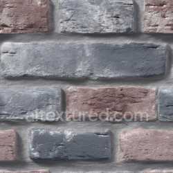 seamless Seamless 3D Cracked Brick Wall PBR Texture with Multi-Color Rough Surface texture 8k free download PBR
