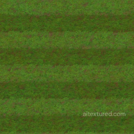 Football / Soccer Grass Field with Alternating Bands | Free PBR Ground surface texture preview