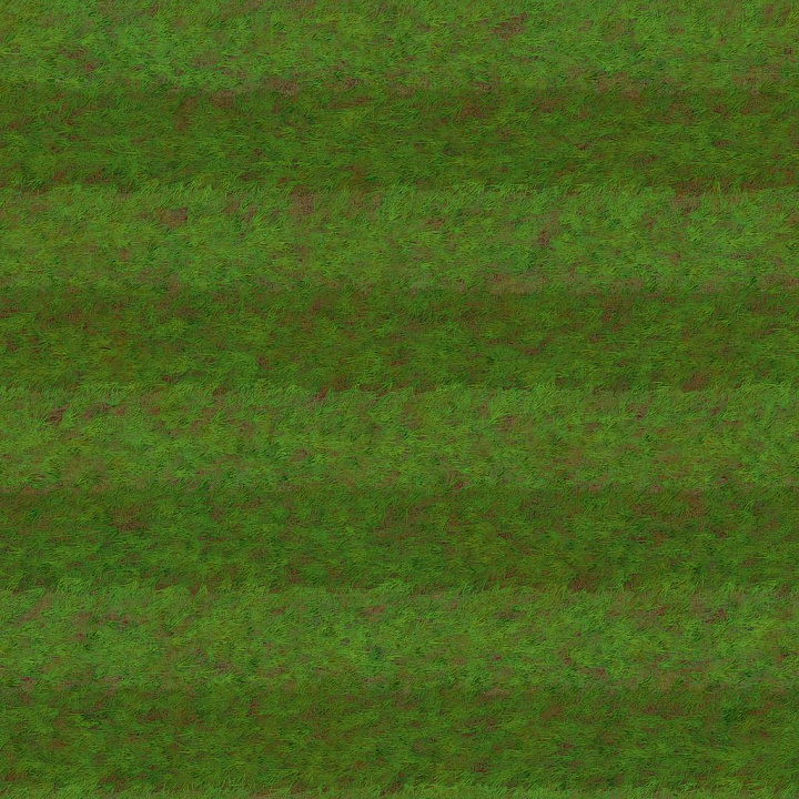 Football / Soccer Grass Field with Alternating Bands seamless PBR texture preview