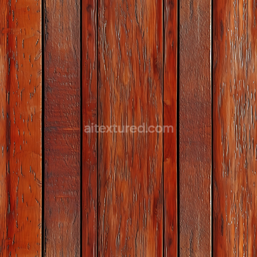 Seamless 3D PBR Texture of Dark Rustic Wood Planks with Distressed Grain