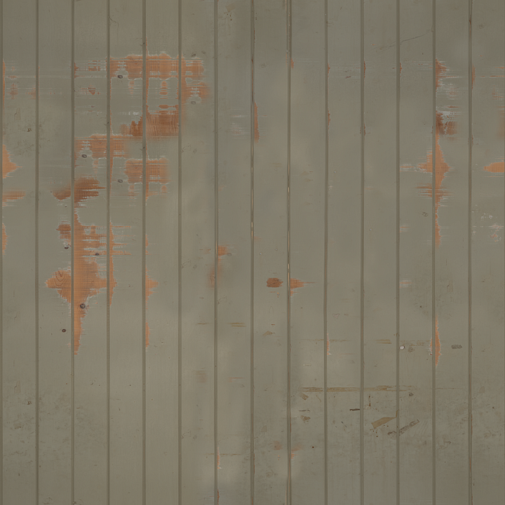 Distressed Painted Planks Wood seamless PBR texture preview