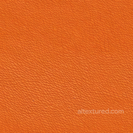 Pebbled Orange Leather PBR Texture with Fine Grain Detail seamless Leather PBR texture
