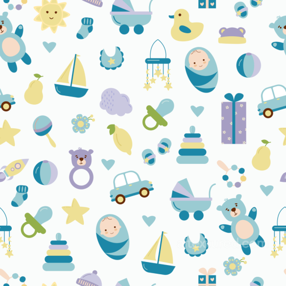 Baby Boy Themed Toys and Accessories Pattern Seamless Texture Baby Boy texture preview