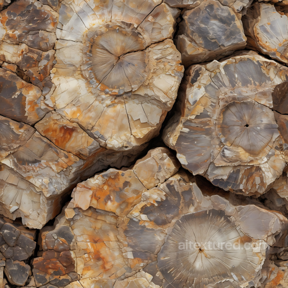 Petrified Wood Stone Texture With Cracked, Mineral-Rich Surfaces Stone texture preview