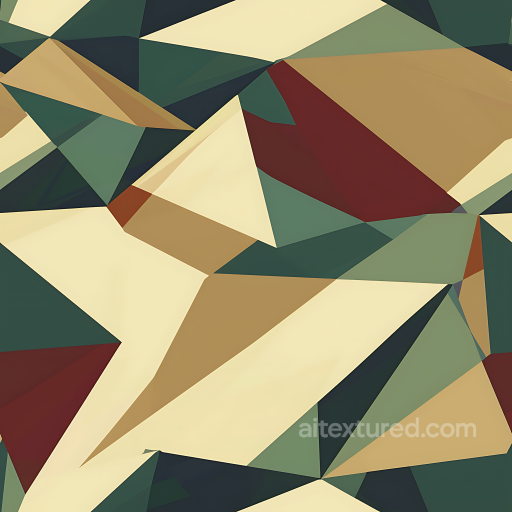 Stylized Geometric Camouflage PBR Texture with Earthy Palette seamless Color Camouflage PBR texture