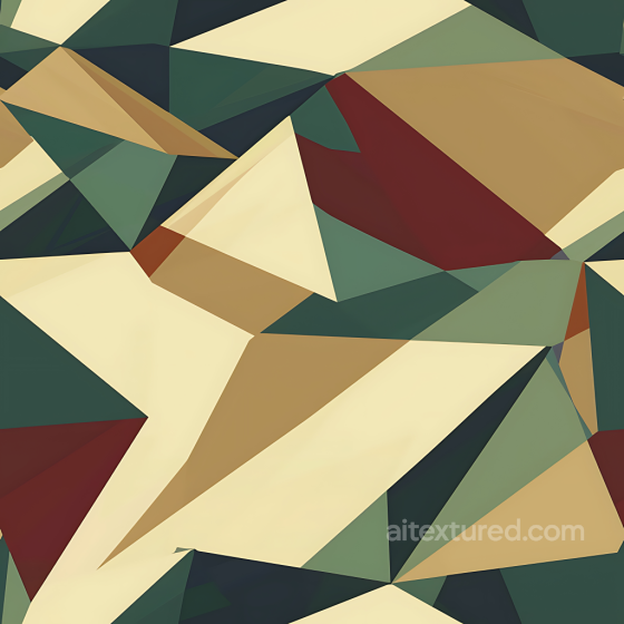 Stylized Geometric Camouflage PBR Texture with Earthy Palette Color Camouflage texture preview