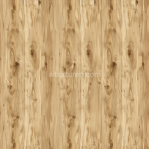 Seamless 3D Light Pine Wood Planks PBR Texture with Natural Knots and Grain
