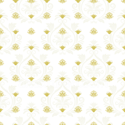 seamless Seamless 3D PBR White and Gold Floral Damask Texture Pattern texture 8k free download PBR
