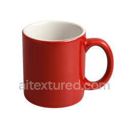 seamless Red Ceramic Coffee Mug texture 8k free download PBR