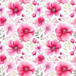 seamless Seamless 3D PBR Texture of Pink Flower Pattern on Soft Fabric texture 8k free download PBR