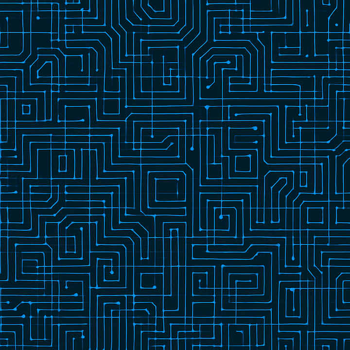 Patterned Techno Grid seamless PBR texture preview