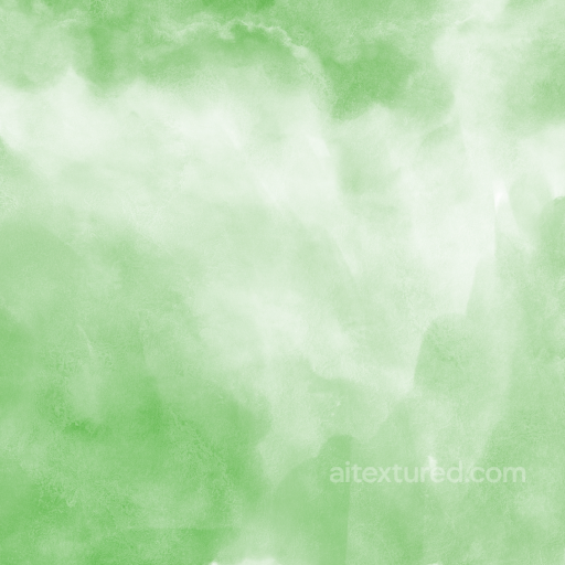 Soft Green Watercolor Texture with Subtle Cloud-Like Patterns seamless Watercolor texture PBR texture