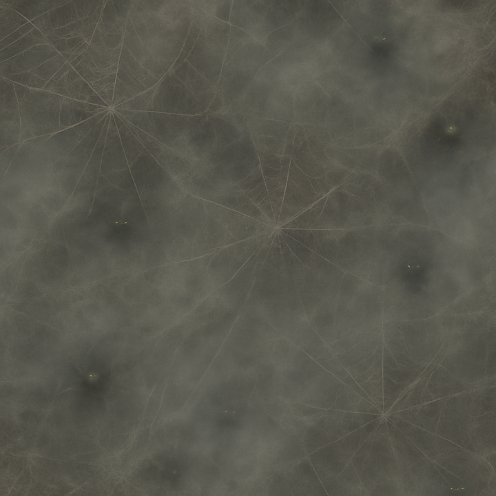 Dusty Cobweb And Spider Web Surface For Halloween Scenes seamless PBR texture preview
