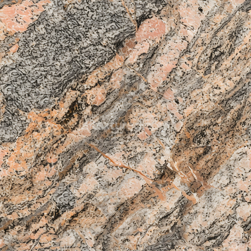 Seamless 3D PBR Granite Rock Texture in Pink and Grey with Natural Veining