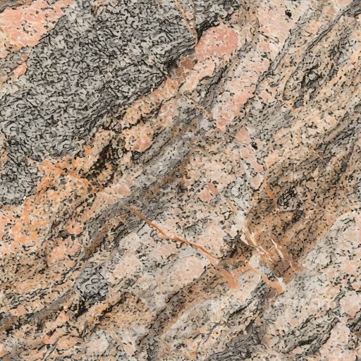 Granite Rock Texture in Pink and gray with Natural Veining seamless Stone PBR texture