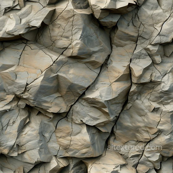 Stone PBR Texture Featuring Cracked and Layered Cliff Rock Surface Stone texture preview