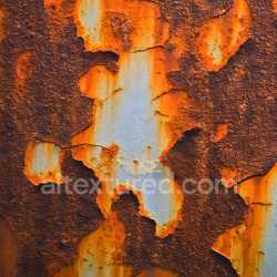 seamless Seamless 3D Rusty Metal Cracked Paint PBR Texture with Orange and Brown Corrosion texture 8k free download PBR