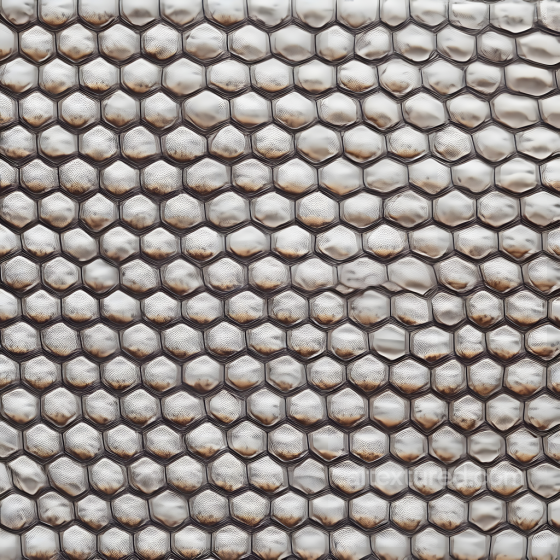reptilian scaled skin PBR texture with hexagonal scale detail Skin texture preview