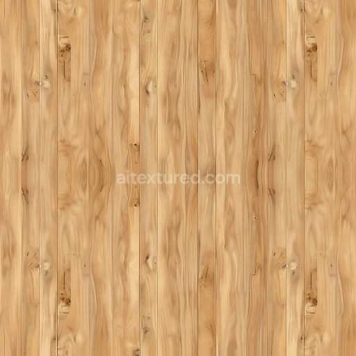 Seamless 3D Light Pine Wood Planks PBR Texture with Natural Grain and Knots