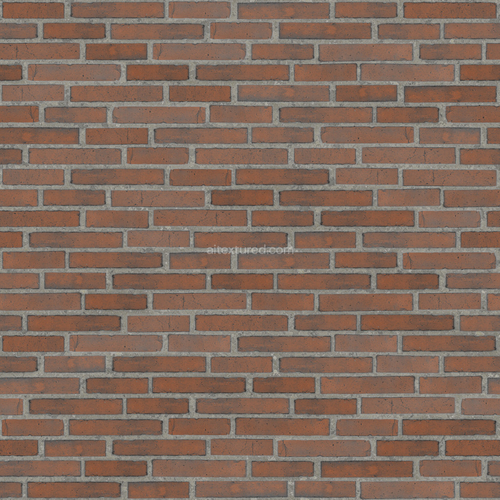 Seamless PBR brick texture with fine details