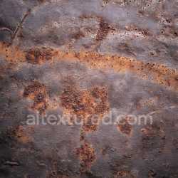 seamless Seamless 3D Rusted Metal PBR Texture with Corrosion and Holes Pattern texture 8k free download PBR