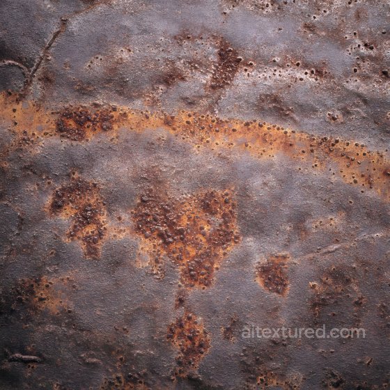 Rusted Metal PBR Texture with Corrosion and Holes Pattern Rust texture preview