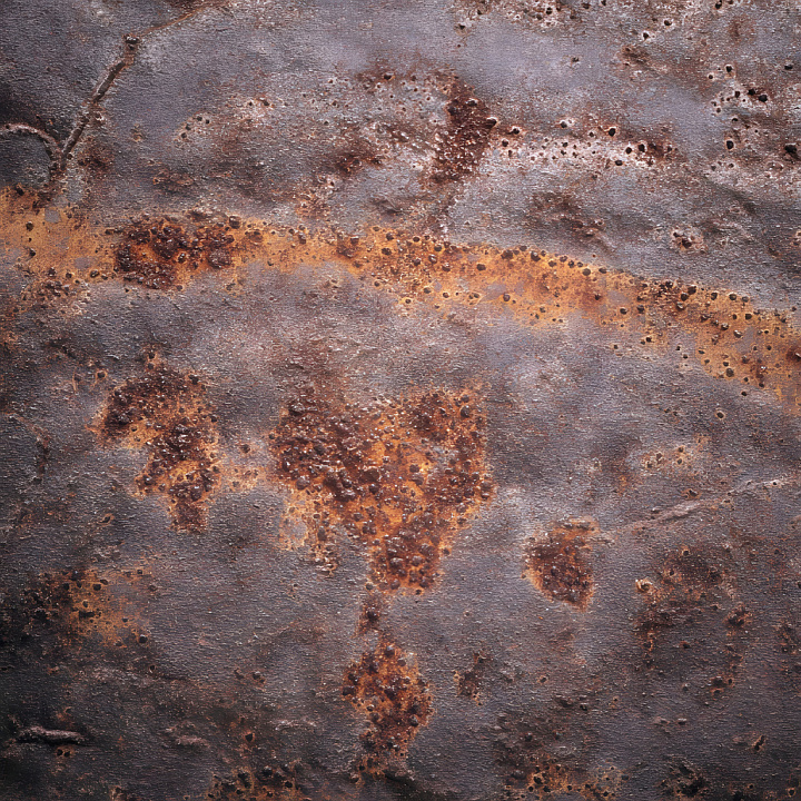 Rusted Metal with Corrosion and Holes Pattern seamless PBR texture preview