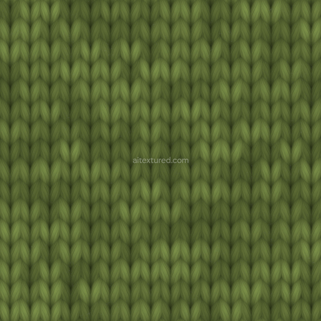 Seamless green fabric texture with woven pattern