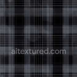 seamless Seamless Black and Gray Plaid 3D PBR Fabric Texture with Fine Line Weave texture 8k free download PBR