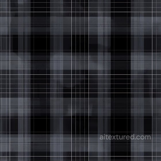 Plaid Metal PBR Texture Featuring Dark Gray and Black Grid Lines Plaid texture preview