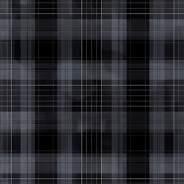 Plaid Metal Featuring Dark Gray and Black Grid Lines seamless PBR texture preview