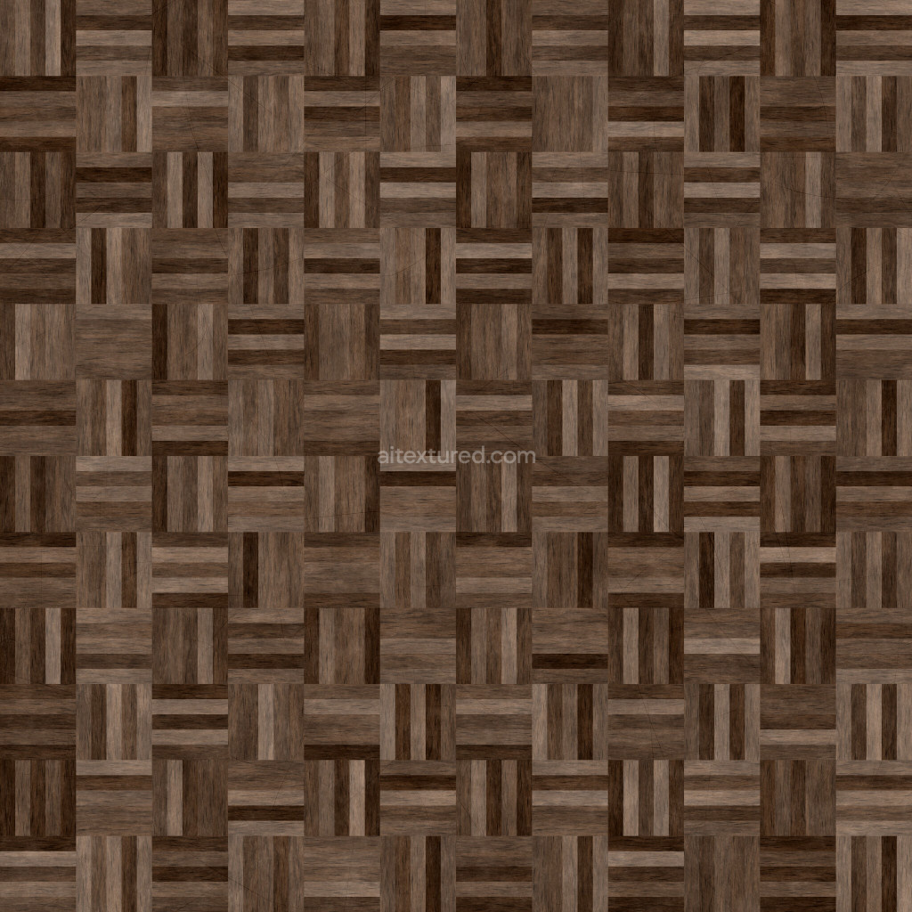 Seamless wood floor PBR texture for 3D models