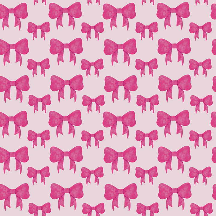 Baby Girl of Pink Watercolor Bow Pattern on Light Pink Background seamless PBR texture preview