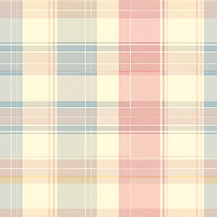 Soft Pastel Plaid Fabric Pattern seamless PBR texture preview