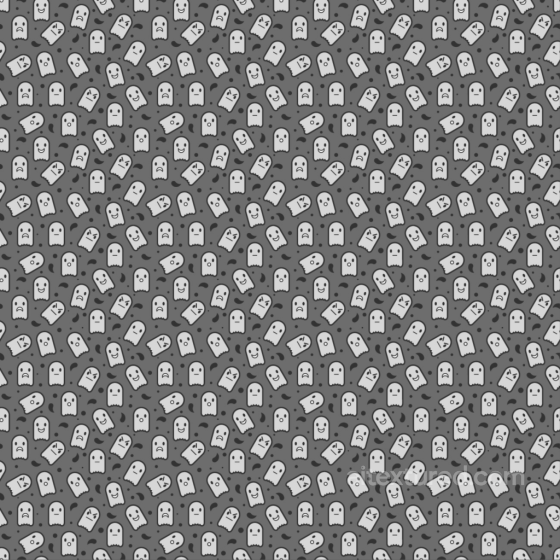 White & Black Texture of Stylized Ghosts on Gray Background White & Black texture preview