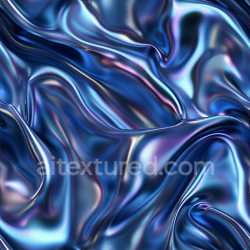 seamless Seamless 3D PBR Texture of Fluid Blue Glossy Waves with Iridescent Highlights texture 8k free download PBR