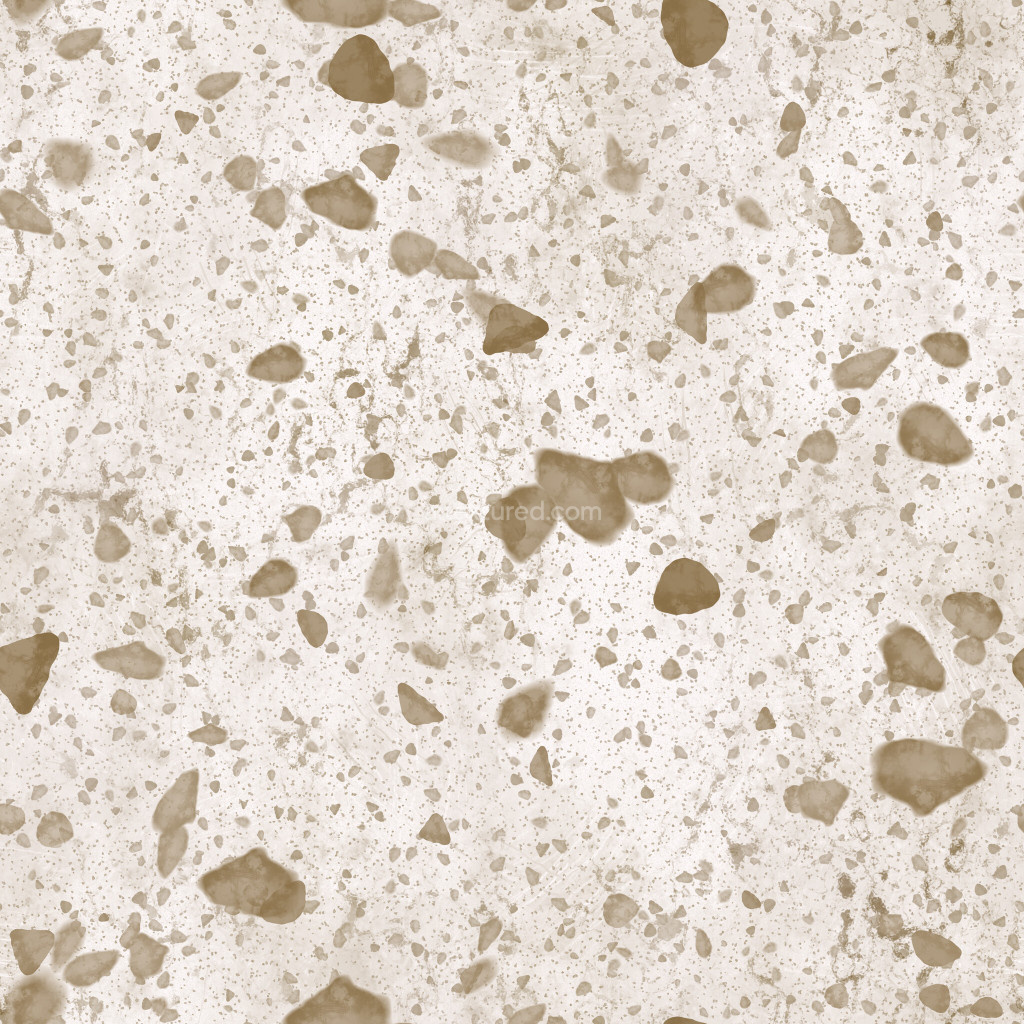 seamless terrazzo pbr texture with smooth stones