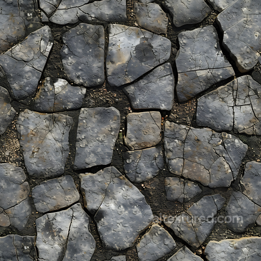 Weathered Stone Ground Seamless Texture with Cracks and Dirt seamless Stone PBR texture