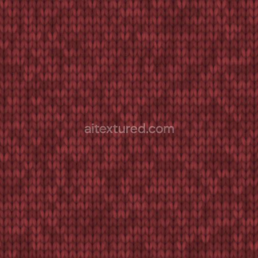 Fabric Textile Seamless Knit Soft Red Pbr Pattern Cozy Detailed