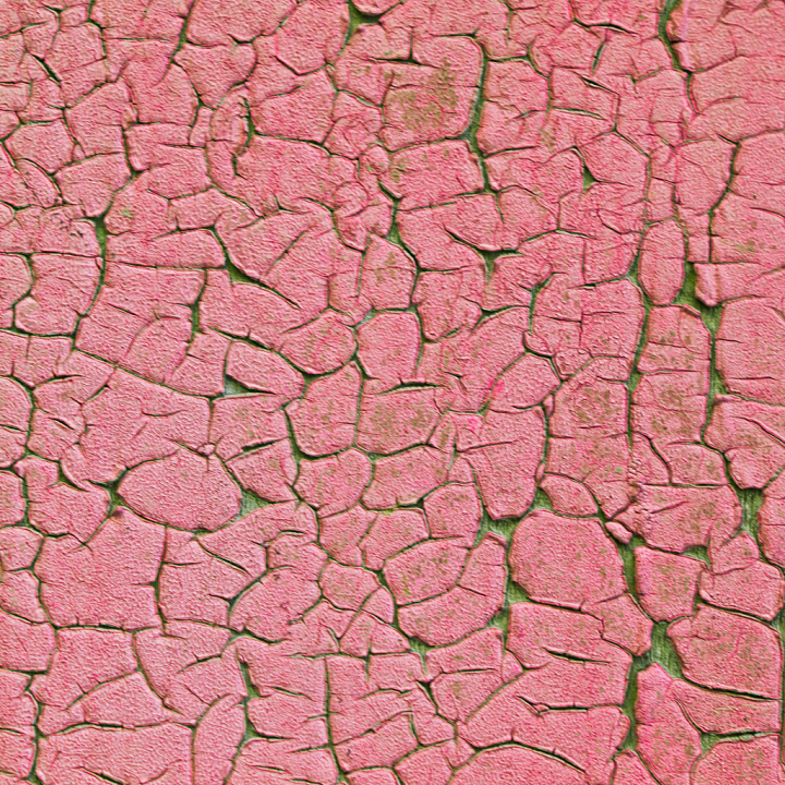 Painted Plaster Featuring Cracked Pink Surface Detailing seamless PBR texture preview