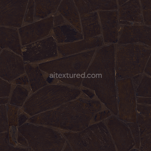 Reflective Stone Flooring — Slate Shiny Coated Polished Reflective Stone — PBR seamless 3D texture