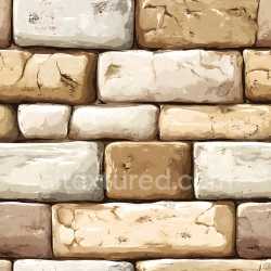 seamless Seamless 3D PBR Cracked and Holes Brick Wall Texture in Beige and Light Brown texture 8k free download PBR