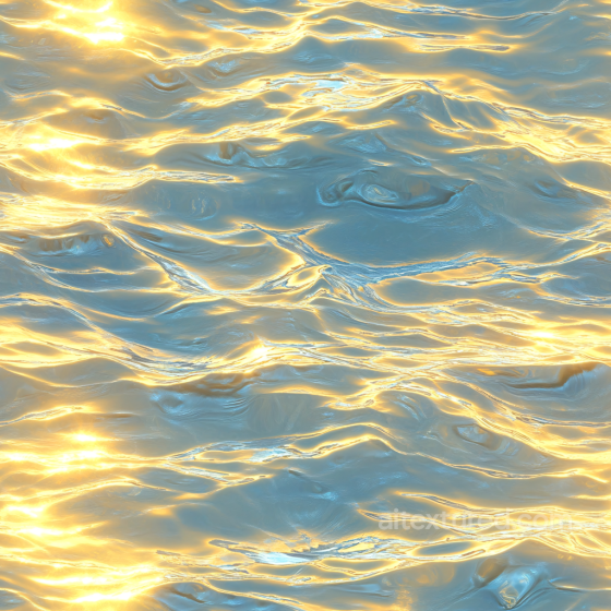 Water Texture Featuring Reflective Rippling Surface with Golden Highlights Water texture preview