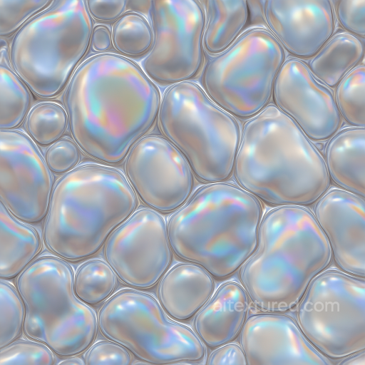 Abstract - Rough Smooth Bubbled Fluid Liquid Organic Metallic Iridescent Translucent texture preview