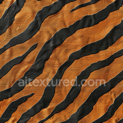 seamless Seamless 3D PBR Tiger-Striped Leather Texture with Textured Grain and Matte Finish texture 8k free download PBR