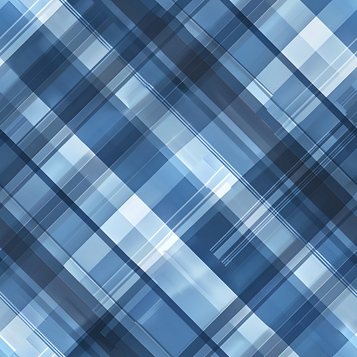 Featuring Layered Blue Plaid Pattern with Geometric Overlays seamless PBR texture preview