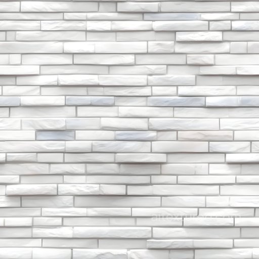 White Cracked Brick Wall PBR Texture with Subtle Damage seamless Brick PBR texture