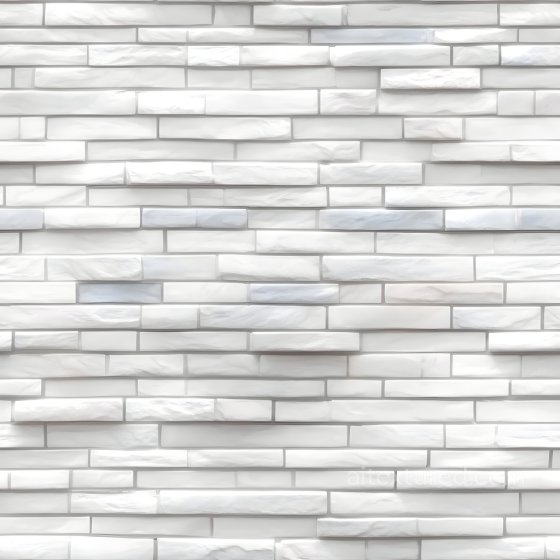 White Cracked Brick Wall PBR Texture with Subtle Damage Brick texture preview