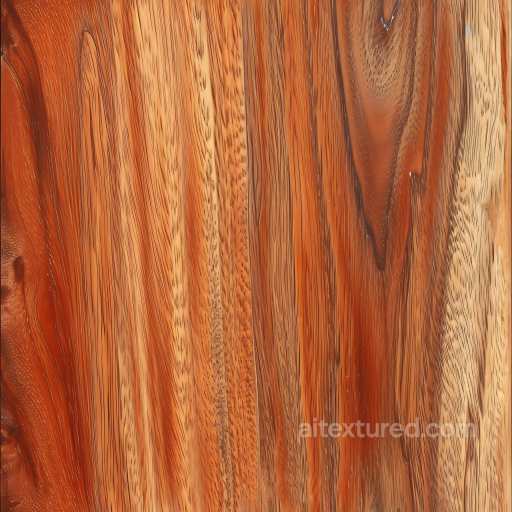 Polished Exotic Wood Panels Seamless Texture with Rich Grain Variation seamless Wood PBR texture